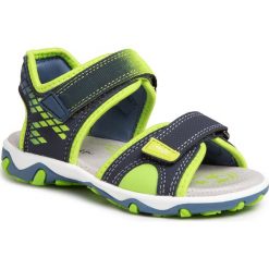 Sandały SUPERFIT - 6-09466-80 S Blau/Grün. Niebieskie sandały chłopięce Superfit, ze skóry ekologicznej, bez zapięcia. Za 229,00 zł.