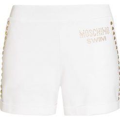 Szorty MOSCHINO UNDERWEAR. Białe szorty damskie Moschino Underwear, bez wzorów, z bawełny. Za 590,00 zł.