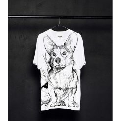 Welsh Corgi Cardigan t-shirt man. T-shirty męskie Pakamera, m, z wiskozy, klasyczne. Za 129,00 zł.