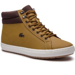 Sneakersy LACOSTE - Straightset Insulac 3181 Cam 7-36CAM006451W Tan/Dk Brw. Pomarańczowe sneakersy męskie Lacoste, bez zapięcia. W wyprzedaży za 379,00 zł.