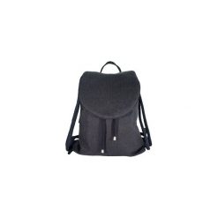 Plecak DUO zebra. Czarne plecaki damskie Sacky.bag, z nadrukiem, ze lnu. Za 140,00 zł.