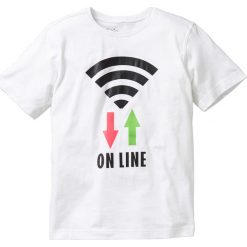T-shirty chłopięce: Koszulka bonprix biały