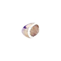 InspiRING 1/4 Silver Lawenda rozmiar 11. Fioletowe pierścionki damskie Brazi druse jewelry, z agatem. Za 320,00 zł.