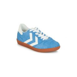 Buty Dziecko Hummel VICTORY JR. Niebieskie trampki dziewczęce Hummel, bez wzorów, bez zapięcia. Za 181,30 zł.