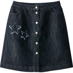 Spódniczki: Spódnica z denimu z łatkami