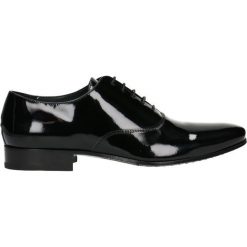 Półbuty DONALD. Czarne buty wizytowe męskie marki Gino Rossi, bez wzorów, ze skóry, eleganckie, bez zapięcia. Za 399,90 zł.