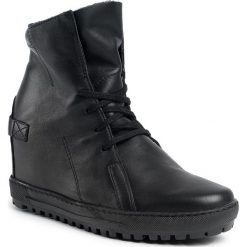 Sneakersy EKSBUT - 75-3975-155-1G Czarny. Czarne półbuty damskie Eksbut, ze skóry. W wyprzedaży za 249,00 zł.