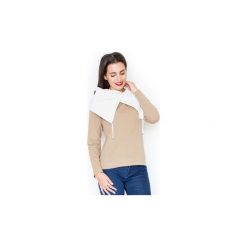 Bluzy Katrus -. Brązowe bluzy damskie KATRUS, s, bez wzorów, bez rękawów, bez kaptura. Za 109,00 zł.