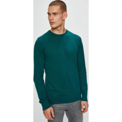 Brave Soul - Sweter. Zielone swetry męskie Brave Soul, m, bez wzorów, z bawełny, z okrągłym kołnierzem, bez kaptura. W wyprzedaży za 49,90 zł.