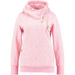 Bluzy rozpinane damskie: Ragwear Plus BEAT Bluza z kapturem pink melange