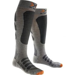 Skarpety X-SOCKS SKI SILK-MERINO MAN. Szare skarpetki męskie X SOCKS, bez wzorów, z wełny. W wyprzedaży za 147,00 zł.