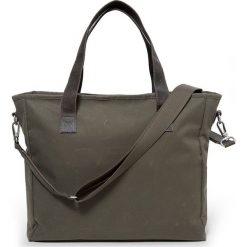 Torebka "Kerr" w kolorze khaki - 40 x 33 x 12 cm. Brązowe torby na laptopa Eastpak, w paski, z tkaniny. W wyprzedaży za 260,95 zł.