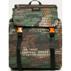 Guess Jeans - Plecak. Zielone plecaki męskie Guess Jeans, z aplikacjami, z poliesteru. Za 619,90 zł.