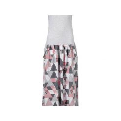 DRESS.BOXING TRiangle long. Szare sukienki damskie Taff.one, xl, z nadrukiem, bez kołnierzyka, bez rękawów. Za 249,00 zł.