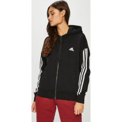 Adidas Performance - Bluza. Czarne bluzy damskie z kieszeniami marki adidas Performance, s, z bawełny, z kapturem. W wyprzedaży za 199,90 zł.