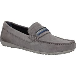MOKASYNY GEOX U7207F 00022. Brązowe mokasyny męskie marki Geox, z materiału. Za 288,99 zł.