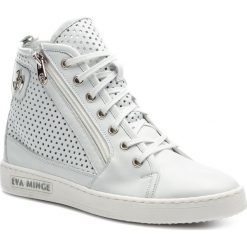 Sneakersy EVA MINGE - EM-10-05-000096 102. Białe półbuty damskie Eva Minge, ze skóry. W wyprzedaży za 279,00 zł.