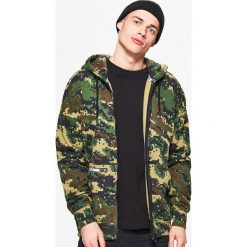 Bluza z kapturem - Brązowy. Pomarańczowe bluzy damskie Cropp, s, bez wzorów, bez rękawów, z kapturem. Za 79,99 zł.