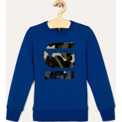 G-Star Raw - Bluza dziecięca 128-176 cm. Niebieskie bluzy chłopięce G-Star RAW, z aplikacjami, z elastanu, retro, bez rękawów, bez kaptura. W wyprzedaży za 199,90 zł.
