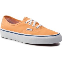 Tenisówki VANS - Authentic VN0A38EMVJO1 (Canvas) Zinnia/True Whit. Pomarańczowe półbuty damskie Vans, bez wzorów, z gumy, bez zapięcia. W wyprzedaży za 199,00 zł.