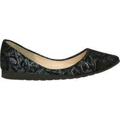 Baleriny - 01-T BLAC 284. Czarne baleriny damskie zamszowe Venezia. Za 199,00 zł.