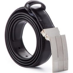 Pasek Męski VALENTINI - 001-02560-0350 Black. Czarne paski męskie Valentini, w paski, ze skóry. W wyprzedaży za 69,00 zł.