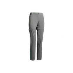 Spodnie turystyczne MH550 2w1 damskie. Czarne spodnie damskie QUECHUA, l, z elastanu. Za 169,99 zł.
