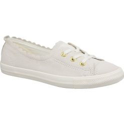 Converse Chuck Taylor All Star Ballet 563482C trampki damskie beżowe 39. Brązowe trampki dziewczęce Converse, na lato, bez wzorów, z jeansu, na sznurówki. W wyprzedaży za 269,99 zł.