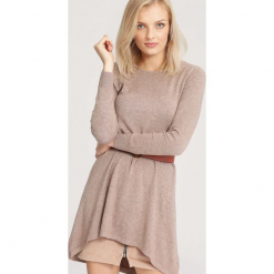 Khaki Sukienka Ripeness. Brązowe sukienki dzianinowe other, l. Za 44,99 zł.