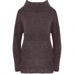 Brązowy Sweter Deluge. Brązowe swetry klasyczne damskie marki Born2be, na jesień, l, z golfem. Za 74,99 zł.