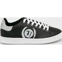 Trussardi Jeans - Buty. Czarne buty sportowe damskie Trussardi Jeans, bez wzorów, z jeansu, sportowe. W wyprzedaży za 239,90 zł.