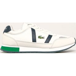 Lacoste - Buty. Białe buty sportowe damskie Lacoste, bez wzorów, z gumy, sportowe. W wyprzedaży za 259,90 zł.
