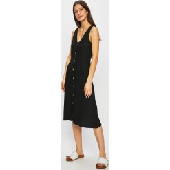 Only - Sukienka. Żółte sukienki damskie ONLY, na co dzień, s, bez wzorów, z elastanu, casualowe, bez kołnierzyka, bez rękawów, midi, proste. Za 129,90 zł.