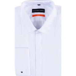 Koszula MARIO KDBS000276. Białe koszule męskie Giacomo Conti, m, bez wzorów, z elastanu, eleganckie, z klasycznym kołnierzykiem, z długim rękawem. Za 119,00 zł.