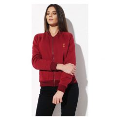 "Bomber" Damski Bordo "Gold". Bluzy damskie Edward Orlovski, s, bez wzorów, bez rękawów, bez kaptura. Za 120,00 zł.