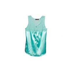 Topy na ramiączkach / T-shirty bez rękawów La City DEB1D4B. Niebieskie bluzki damskie marki La City, bez wzorów, bez kołnierzyka, bez rękawów. Za 159,20 zł.