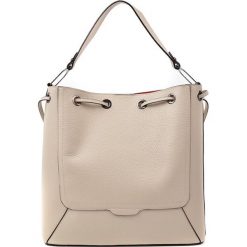 Torebki klasyczne damskie: Skórzana torebka w kolorze beżowym – (S)32 x (W)35 x (G)13 cm