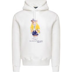 Bluza POLO RALPH LAUREN. Białe bluzy męskie Polo Ralph Lauren, bez wzorów, z dzianiny, z kapturem, bez rękawów, z kapturem. Za 800,00 zł.