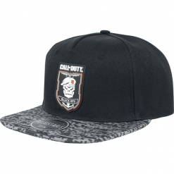 Call Of Duty Black Ops 4 - Skull Crest Czapka Snapback czarny. Czarne czapki damskie Call Of Duty, z tworzywa sztucznego. Za 99,90 zł.