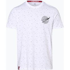 Alpha Industries - T-shirt męski, czarny. Czarne t-shirty męskie Alpha Industries, s, z aplikacjami, eleganckie, bez kołnierzyka. Za 149,95 zł.