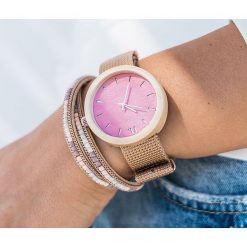 Drewniany zegarek damski classic 38 mm n068. Szare zegarki damskie Pakamera. Za 354,00 zł.