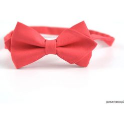 Malina diamond. Malinowa mucha męska. Różowe muszki męskie Pakamera, bez wzorów, z tkaniny, eleganckie. Za 69,00 zł.