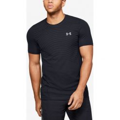 Under Armour Seamless Koszulka Czarny. Czarne koszulki męskie Under Armour, l, bez wzorów, z poliesteru, bez kołnierzyka, z krótkim rękawem, krótkie. Za 206,95 zł.