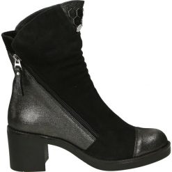 Botki damskie na zamek: Botki - 572025 BLA-GR