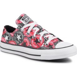 Trampki CONVERSE - Ctas Ox 166986C University Red/Black/White. Czerwone półbuty męskie Converse, bez wzorów, z gumy, bez zapięcia. Za 279,00 zł.