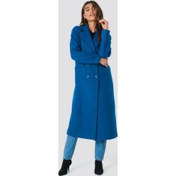 NA-KD Dwurzędowy płaszcz - Blue. Niebieskie płaszcze damskie NA-KD. Za 364,95 zł.