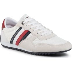 Sneakersy TOMMY HILFIGER - Essential Mesh Runner FM0FM02666 White Ybs. Brązowe sneakersy męskie TOMMY HILFIGER, bez zapięcia. Za 349,00 zł.