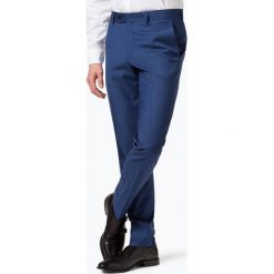 Finshley & Harding London - Męskie spodnie od garnituru modułowego – Grant IB, niebieski. Niebieskie spodnie męskie marki Finshley & Harding London, s, bez wzorów. Za 349,95 zł.