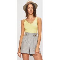 Haily's - Top. Żółte bluzki damskie Haily's, s, bez wzorów, z elastanu, bez kołnierzyka. W wyprzedaży za 37,90 zł.