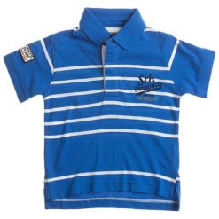 T-shirty chłopięce: Koszulka polo w kolorze niebiesko-białym